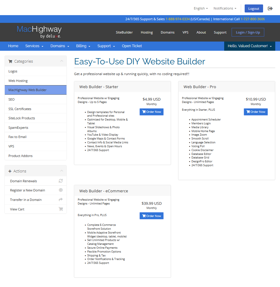 Web Builder Products